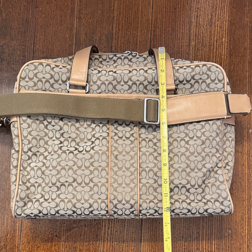 Coach Tan Patterned Travel Bag - Picture 6 of 6